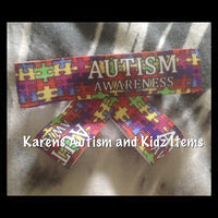 Autism Ribbon Hair Clip