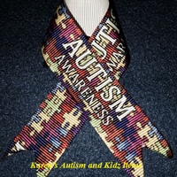 Ribbon Autism Awareness on pins