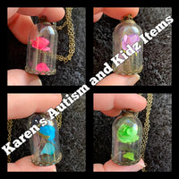 
              Flower in a bottle Necklace
            