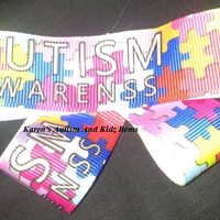 Autism Ribbon Hair Clip
