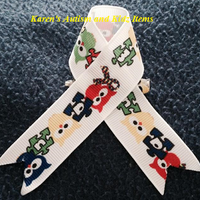 Ribbon Autism Awareness on pins