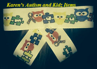 
              Autism Ribbon Hair Clip
            