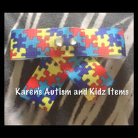 Autism Ribbon Hair Clip