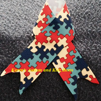 Ribbon Autism Awareness on pins