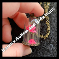 
              Flower in a bottle Necklace
            