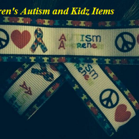 Autism Ribbon Hair Clip